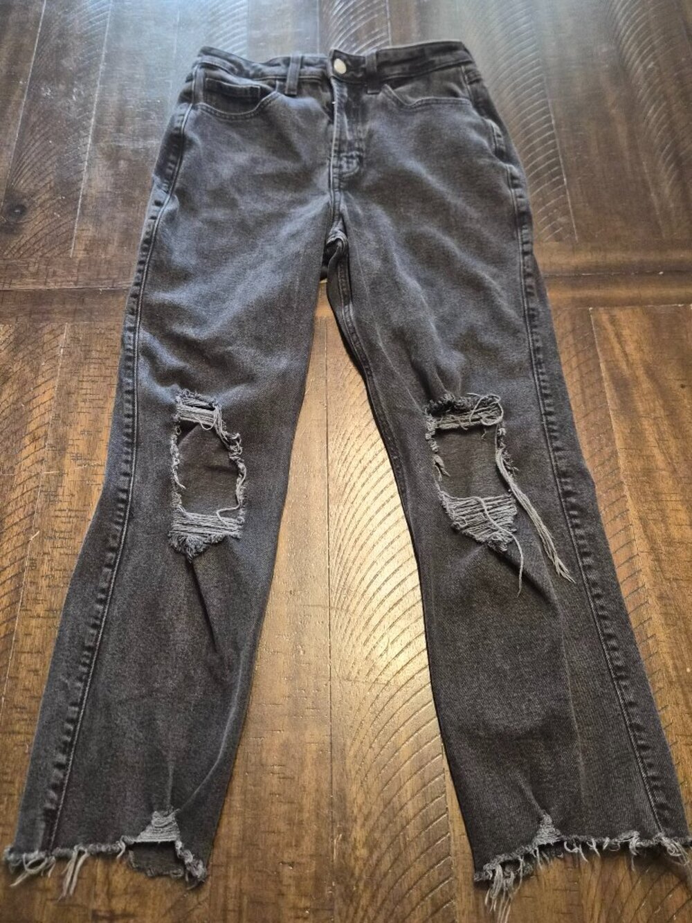Hollister Womens Ultra High Rise Vintage Straight Jeans Juniors Size 5R G100